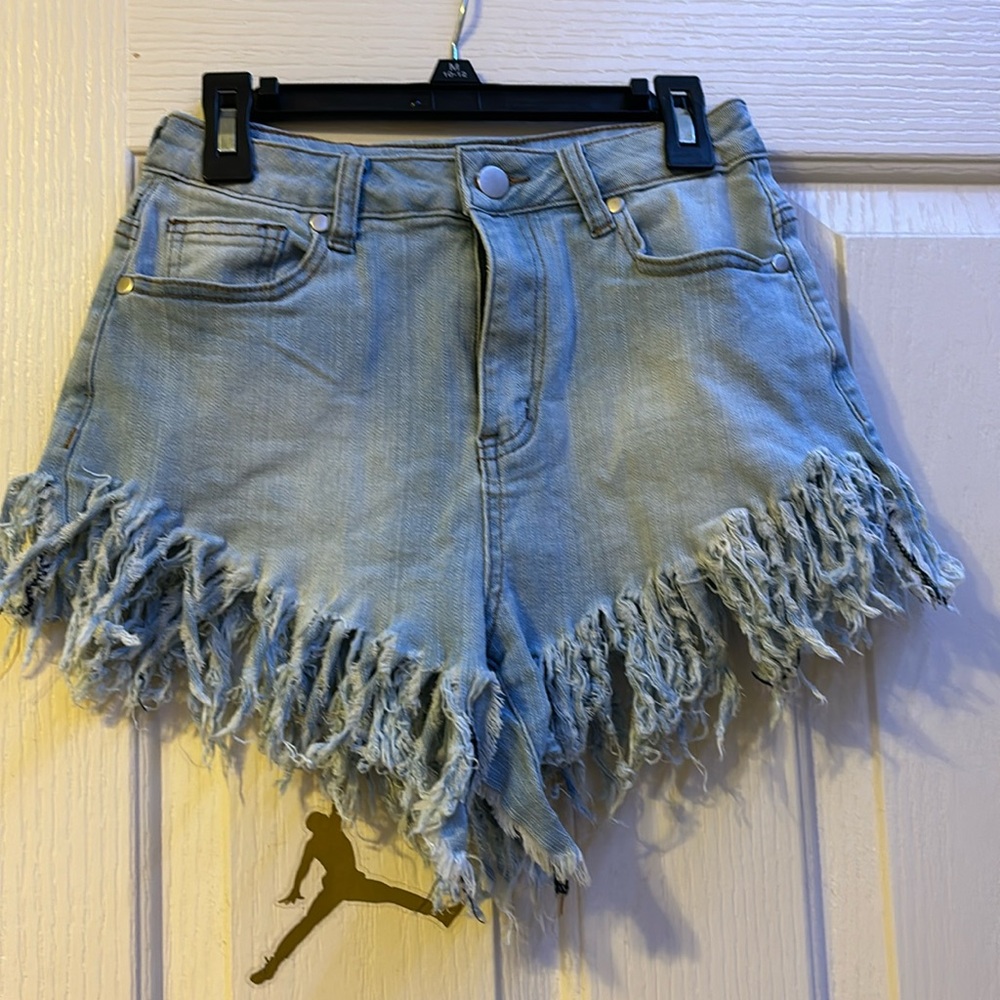 Distressed Jean Shorts